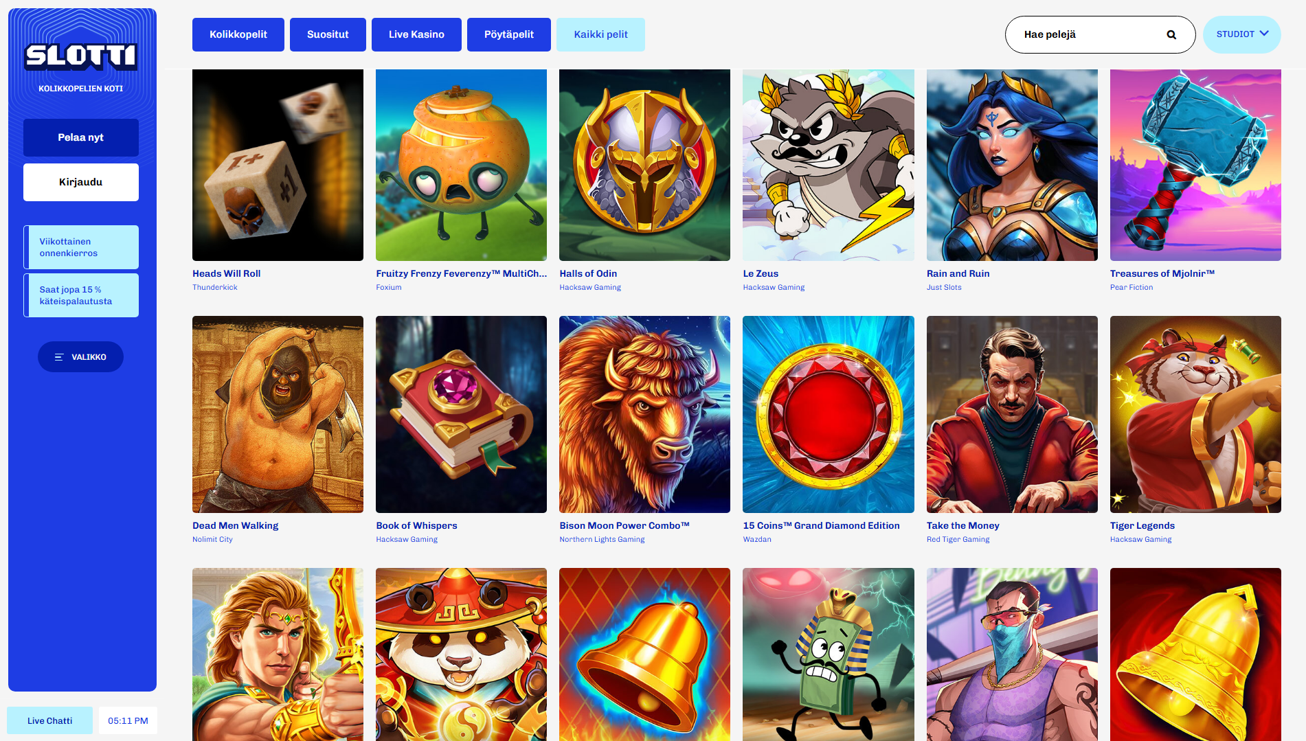 Slotti casino games