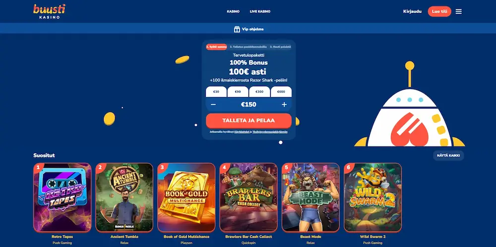 Buusti Casino peliaula