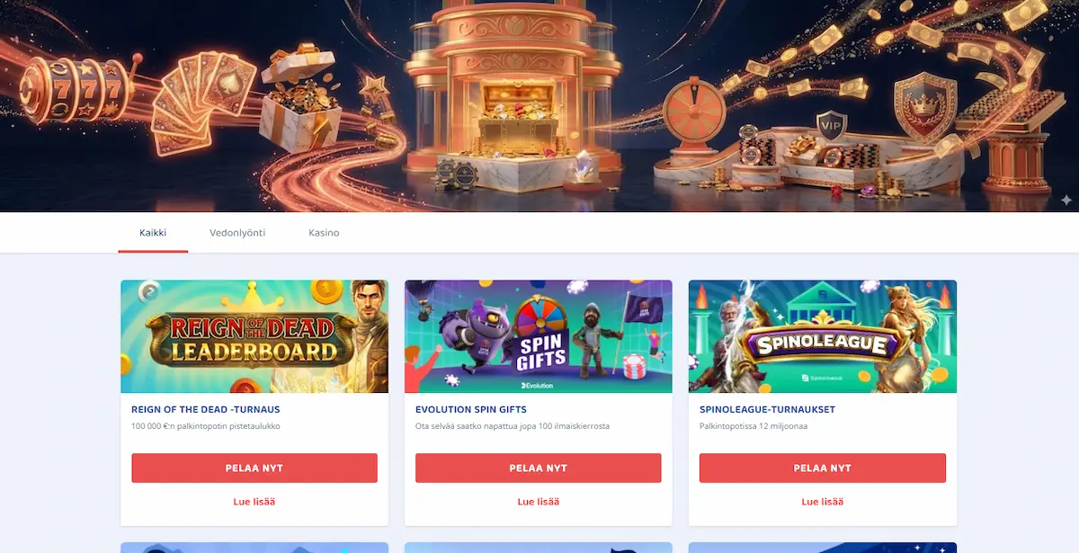 Casinobud Casinon bonustarjoukset