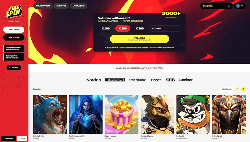 Fire Spin Casino peliaula