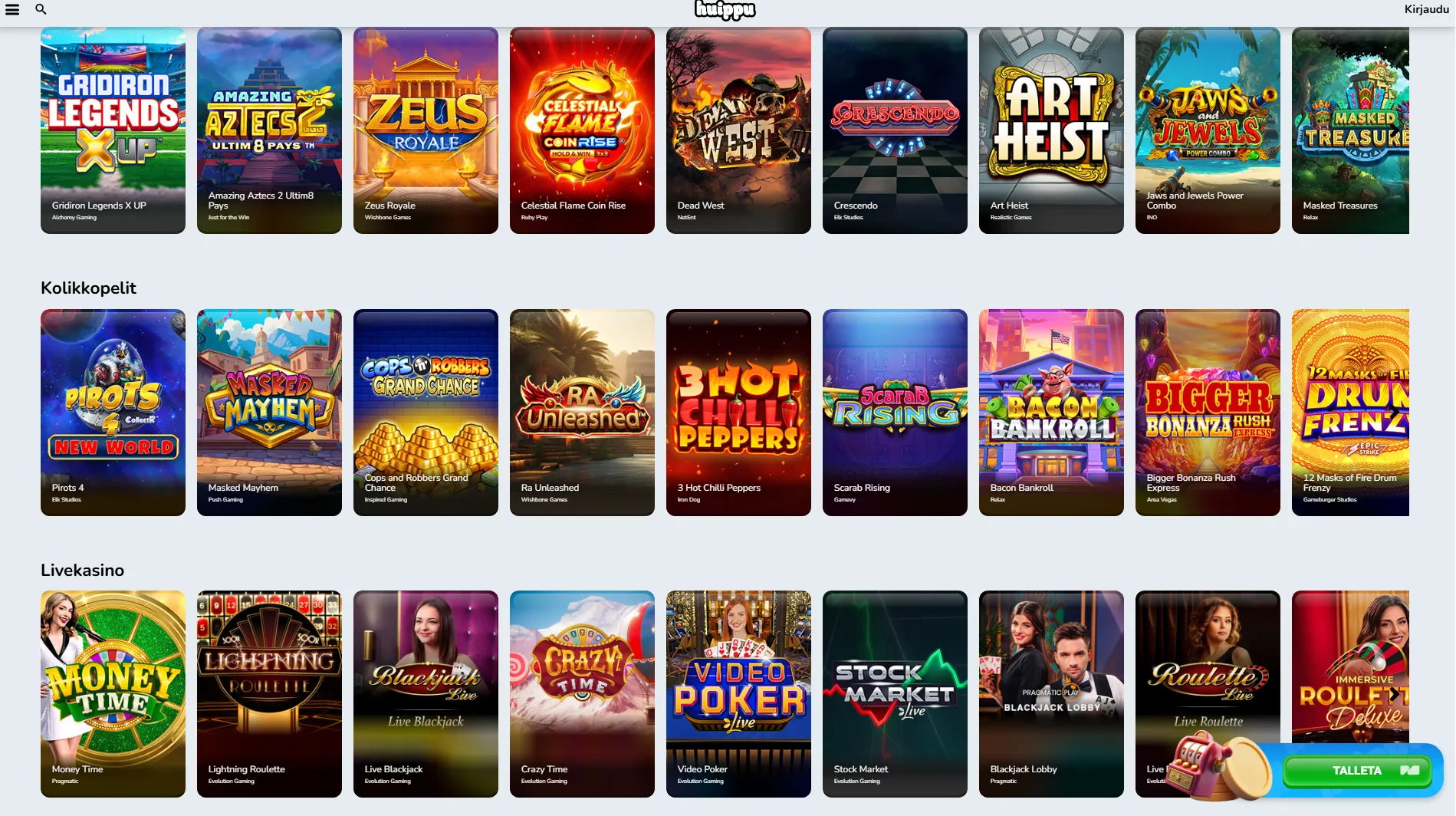 huippu casino circus