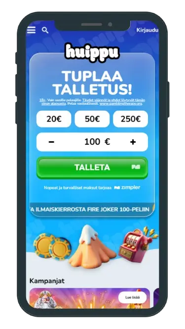 Huippu Casinon peliaula mobiilissa