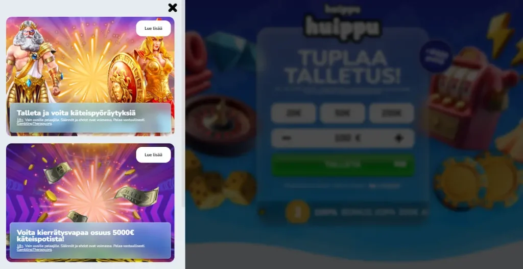 Huippu Casinon bonustarjoukset