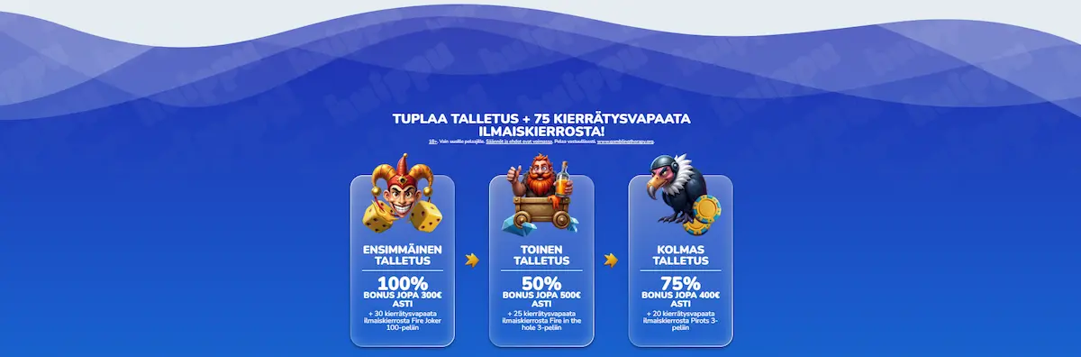 Huippu Casinon tervetulobonus