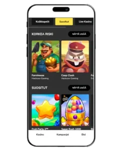 Hurmio Casinon pelivalikoima mobiilissa