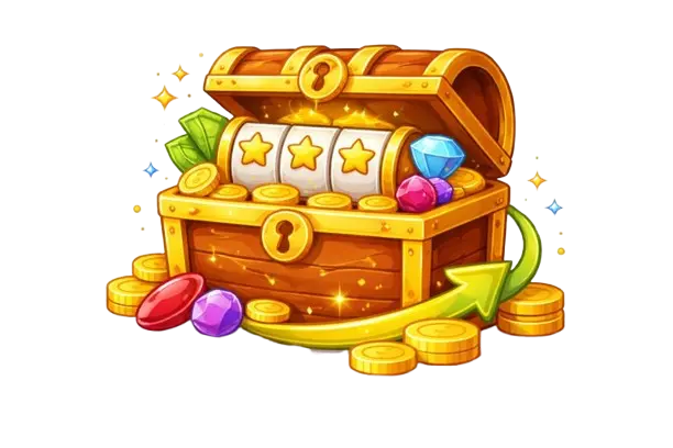 Kasinoilla pelaamista kuvaava kuvitus