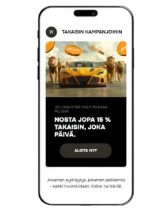 Jellona Casinon tervetulobonus mobiilissa