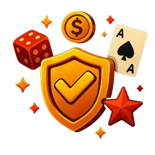 Nettikasinolla pelaamista kuvaavia symboleita