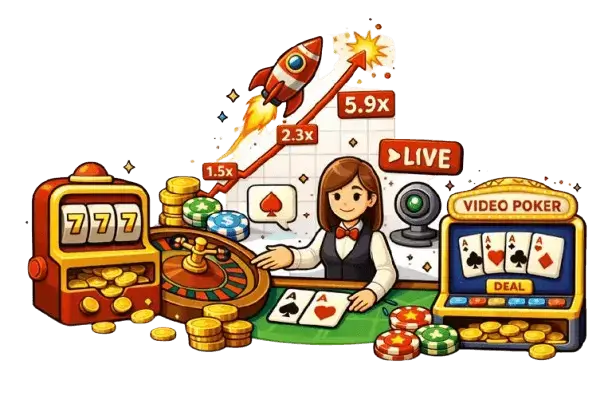 Nettikasinon pelivalikoima ja eri kasinopelit