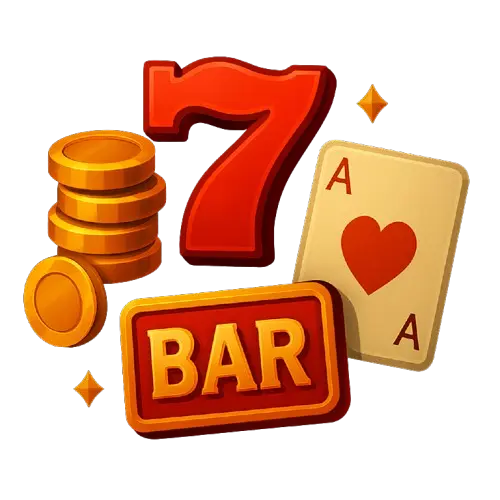 Pikakasinot sivustoilla pelaamista kuvaavia symboleita kuten 7, BAR ja kortti