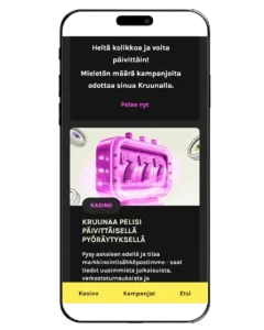 Kruuna Casinon bonukset mobiilissa