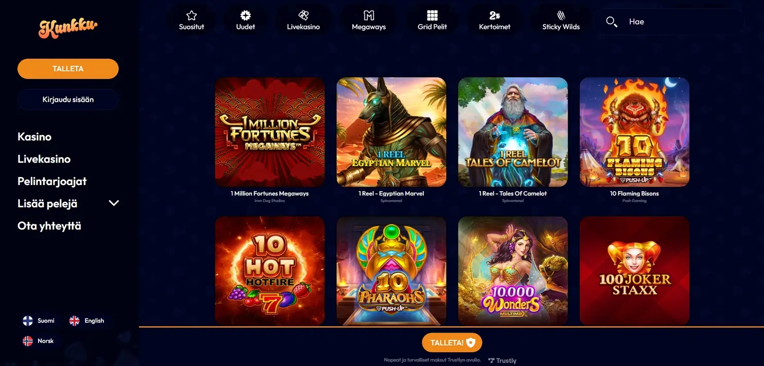 kunkku kasino banner