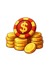 Kasinon pelimerkki ja kolikkopino kasinobonusten symbolina