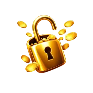 Non sticky bonus kuvitus lukko ja kolikot