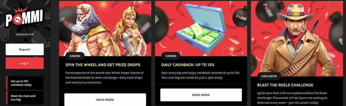 Pommi Casinon kampanjat