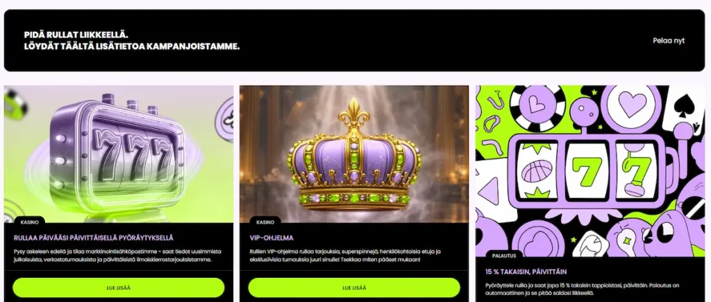 Muut Rullat Casinon kampanjat