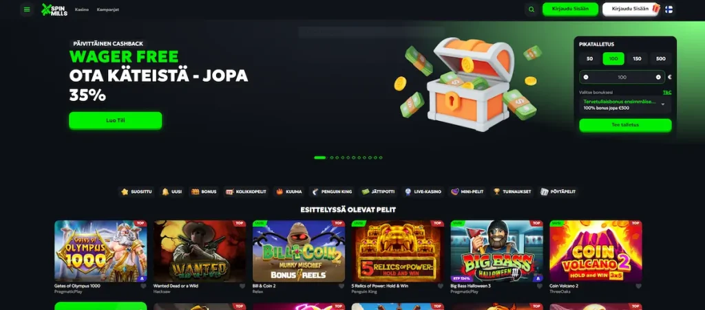 SpinMills Casinon peliaula