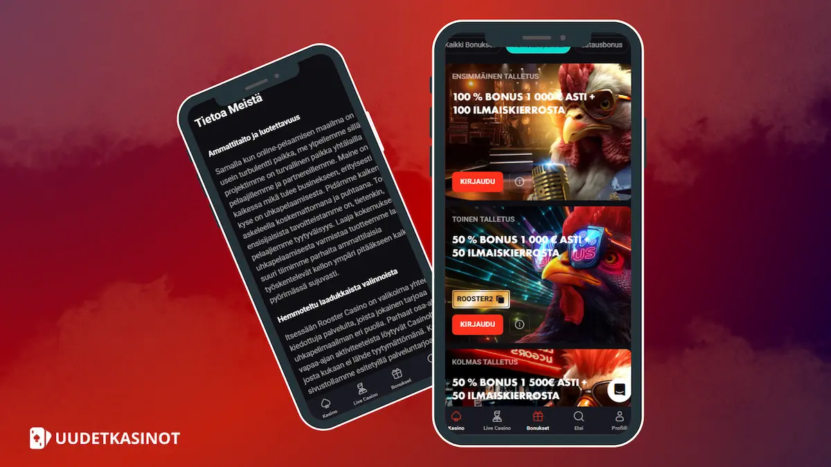 Rooster Bet Casino suomalaisille pelaajille