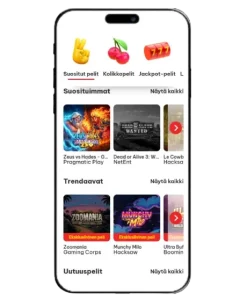 Tuplaus Casinon pelivalikoima mobiilissa