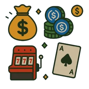 USDC Casinon kasinopelit, panokset ja voitot