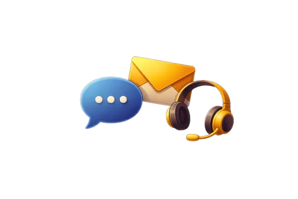 Kasinovertailu sivuston asiakastuki ja yhteydenotto kuvitus