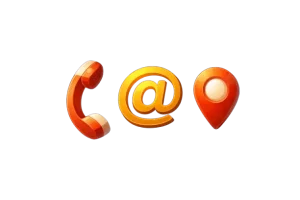 Yhteystiedot kuvitus, puhelin, sähköposti ja sijainti