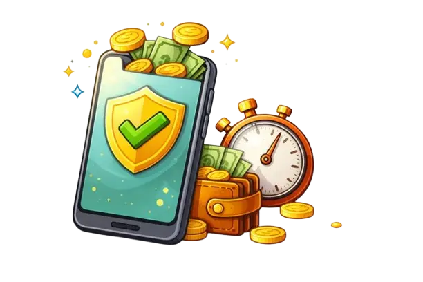 Nopea kotiutus ja turvallinen maksaminen nettikasinolla kuvitus